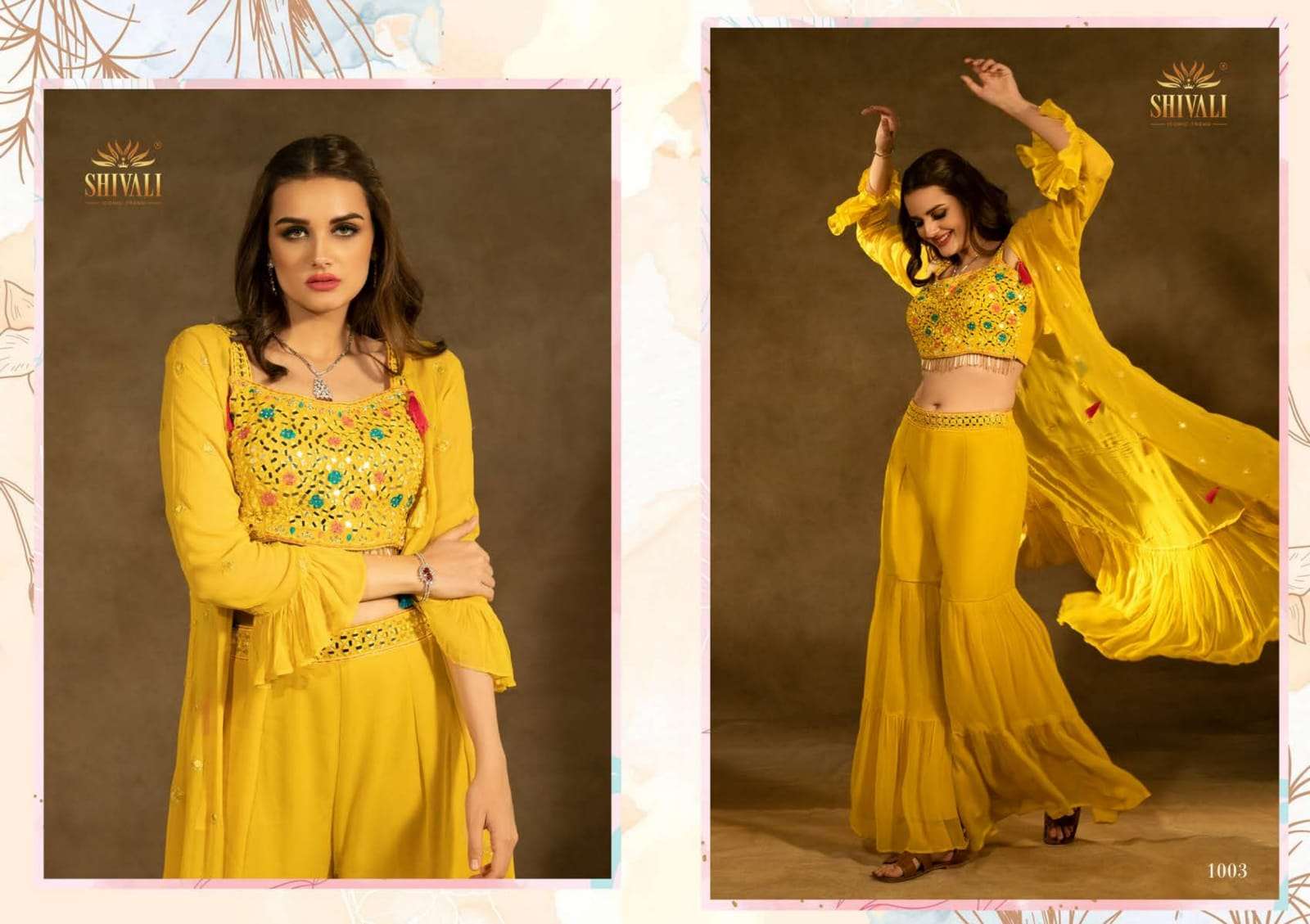 ALISHA THE LEGACY VOL-2 NX BY SHIVALI BEAUTIFUL STYLISH FANCY COLORFUL CASUAL WEAR & ETHNIC WEAR FANCY TOPS WITH BOTTOM AT WHOLESALE PRICE