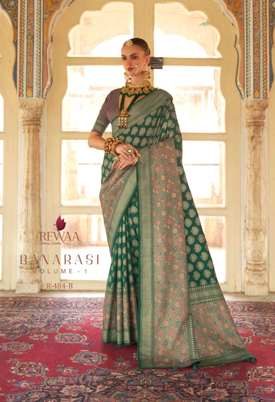 Banarasi Vol-1 By Rewaa Indian Traditional Wear Collection Beautiful Stylish Fancy Colorful Party Wear & Occasional Wear Pure Silk Sarees At Wholesale Price