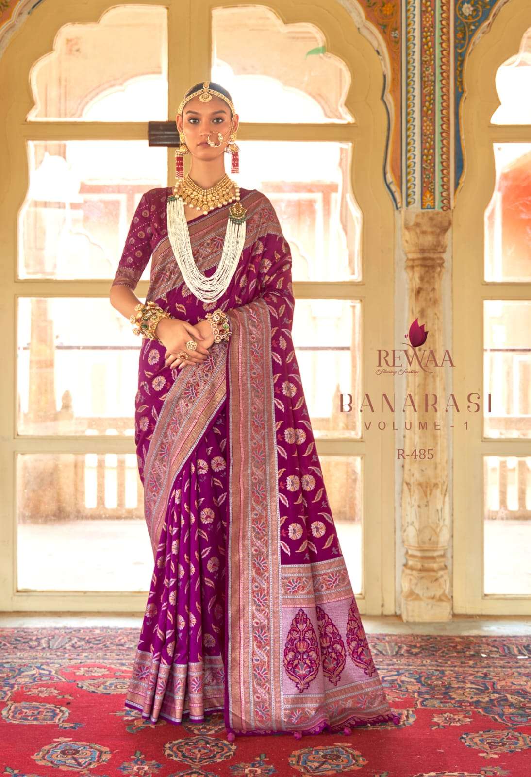 Banarasi Vol-1 By Rewaa Indian Traditional Wear Collection Beautiful Stylish Fancy Colorful Party Wear & Occasional Wear Pure Silk Sarees At Wholesale Price