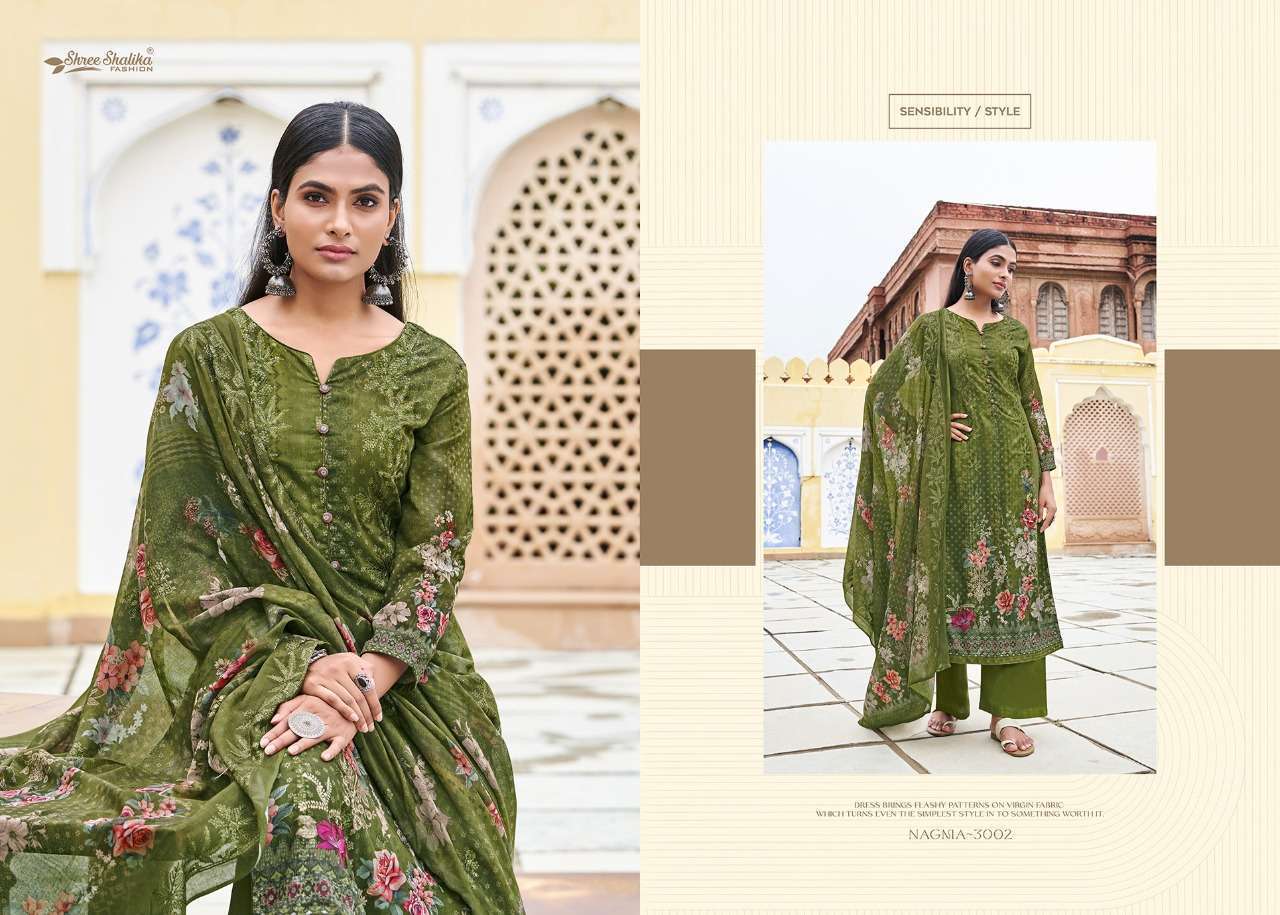 NAGMA VOL-3 BY SHREE SHALIKA FASHION 3001 TO 3008 SERIES BEAUTIFUL STYLISH ANARKALI SUITS FANCY COLORFUL CASUAL WEAR & ETHNIC WEAR & READY TO WEAR COTTON DIGITAL PRINT DRESSES AT WHOLESALE PRICE