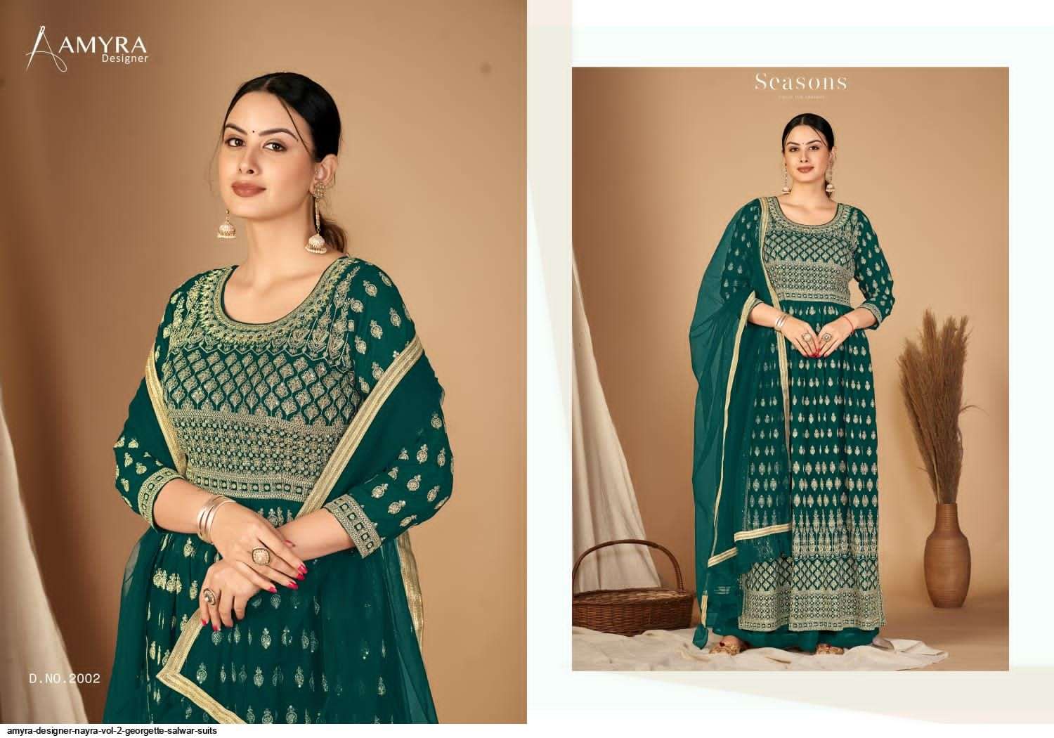 Nayra Vol-2 By Amyra Designer 2001 To 2004 Series Beautiful Stylish Suits Fancy Colorful Casual Wear & Ethnic Wear & Ready To Wear Georgette Dresses At Wholesale Price