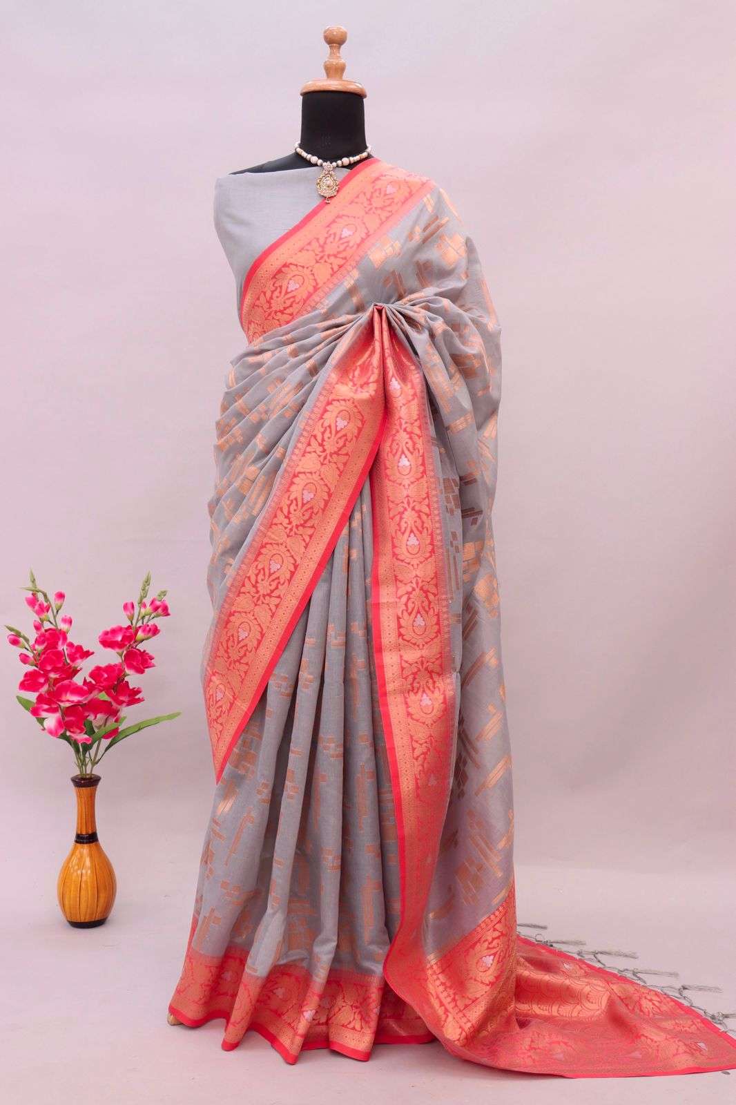 VENUSH BY FASHID WHOLESALE 01 TO 08 SERIES 3M INDIAN TRADITIONAL WEAR COLLECTION BEAUTIFUL STYLISH FANCY COLORFUL PARTY WEAR & OCCASIONAL WEAR COTTON SILK SAREES AT WHOLESALE PRICE