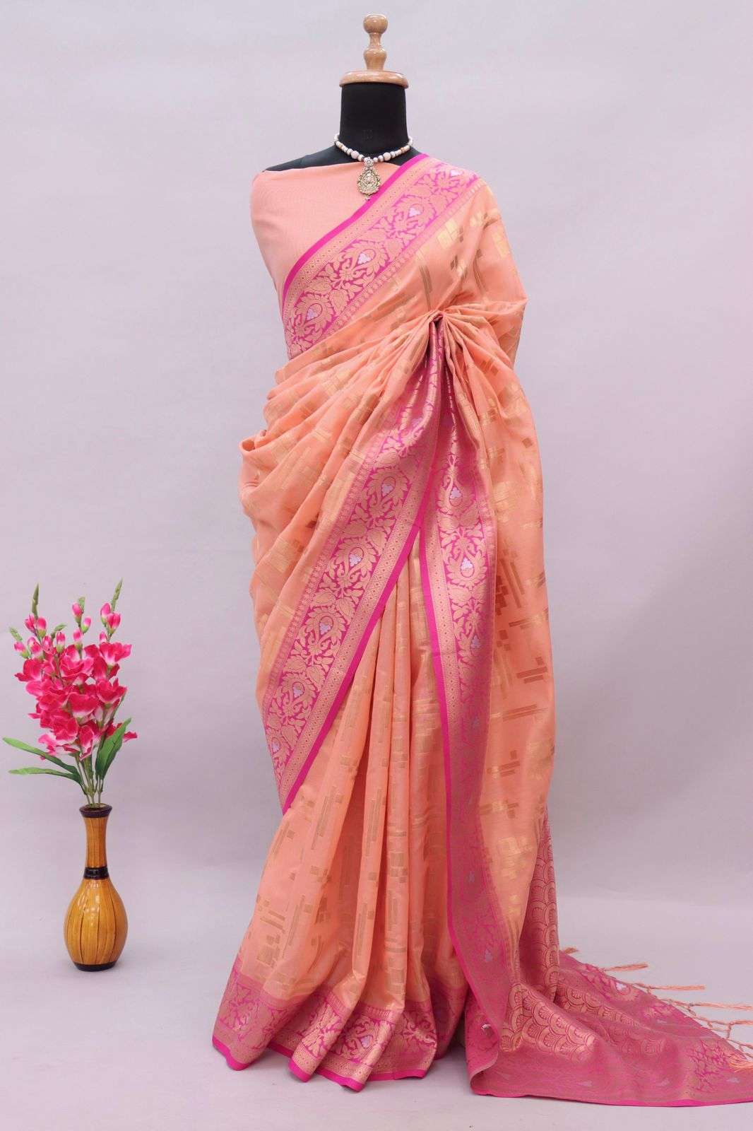 VENUSH BY FASHID WHOLESALE 01 TO 08 SERIES 3M INDIAN TRADITIONAL WEAR COLLECTION BEAUTIFUL STYLISH FANCY COLORFUL PARTY WEAR & OCCASIONAL WEAR COTTON SILK SAREES AT WHOLESALE PRICE