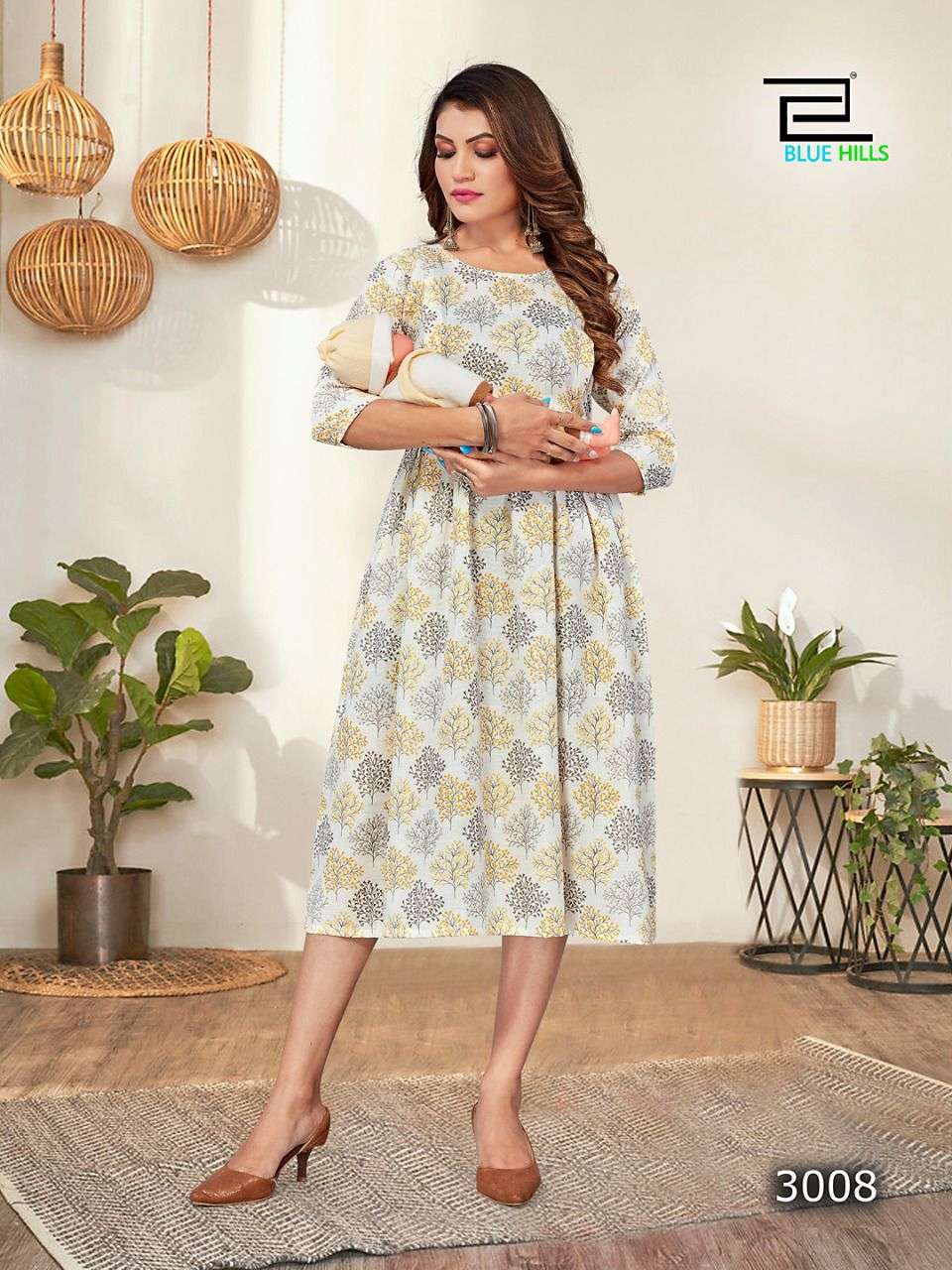 LITTLE THINGS VOL-3 BY BLUE HILLS 3001 TO 3010 SERIES BEAUTIFUL STYLISH FANCY COLORFUL CASUAL WEAR & ETHNIC WEAR FANCY PRINT GOWNS AT WHOLESALE PRICE