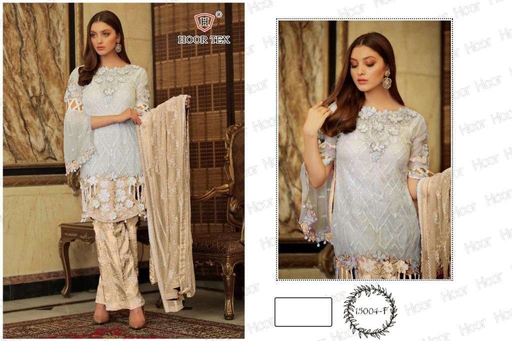 Hoor Tex 15004 Colours By Hoor Tex Designer Festive Pakistani Suits Collection Beautiful Stylish Fancy Colorful Party Wear & Occasional Wear Faux Georgette With Embroidered Dresses At Wholesale Price