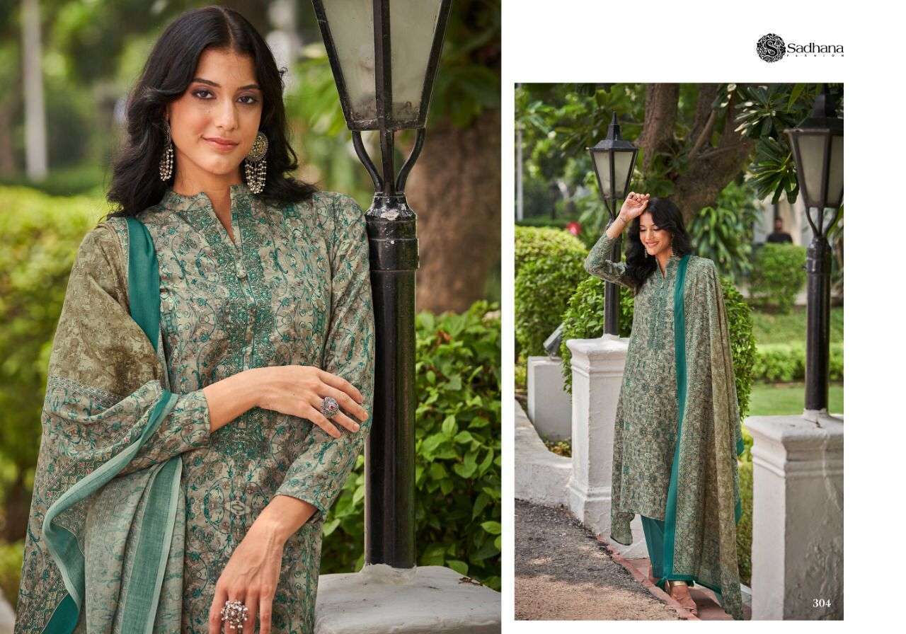 GRACE BY SADHANA FASHION 301 TO 310 SERIES BEAUTIFUL STYLISH SUITS FANCY COLORFUL CASUAL WEAR & ETHNIC WEAR & READY TO WEAR PURE PASHMINA DIGITAL PRINT DRESSES AT WHOLESALE PRICE