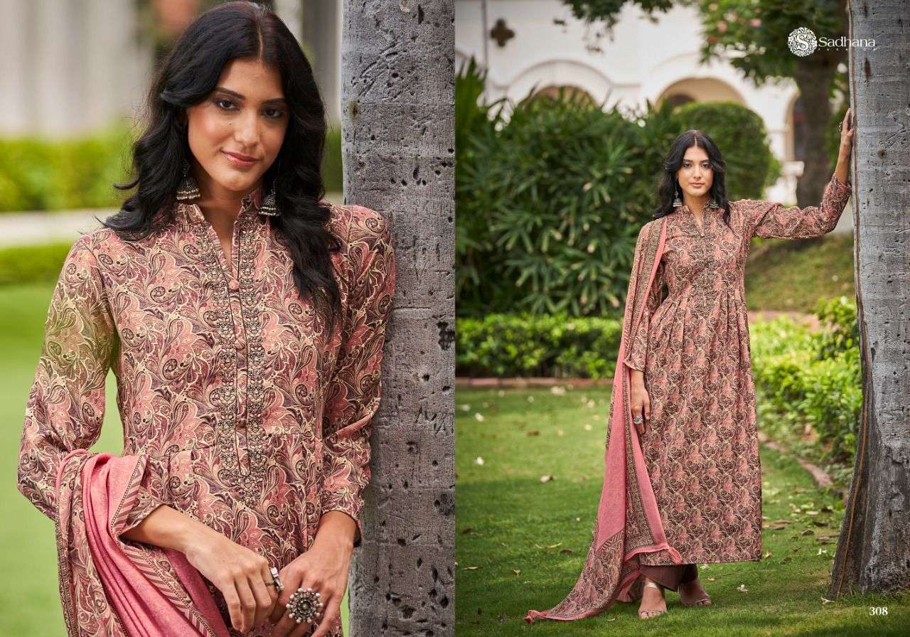 GRACE BY SADHANA FASHION 301 TO 310 SERIES BEAUTIFUL STYLISH SUITS FANCY COLORFUL CASUAL WEAR & ETHNIC WEAR & READY TO WEAR PURE PASHMINA DIGITAL PRINT DRESSES AT WHOLESALE PRICE