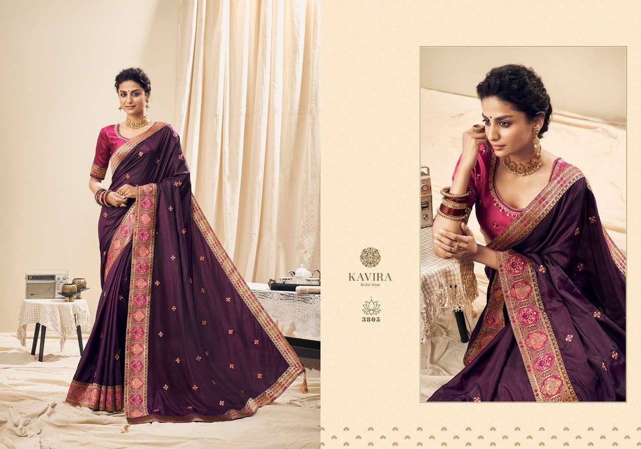 SARAGM BY KAVIRA 3801 TO 3809 SERIES INDIAN TRADITIONAL WEAR COLLECTION BEAUTIFUL STYLISH FANCY COLORFUL PARTY WEAR & OCCASIONAL WEAR GEORGETTE CHINNON SAREES AT WHOLESALE PRICE