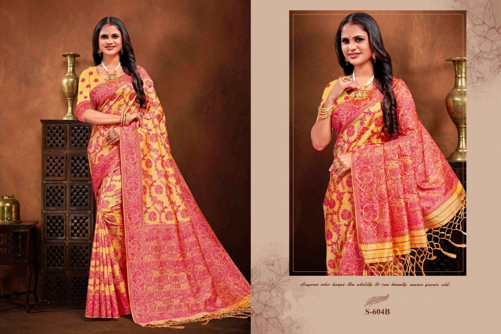 ANKITA BY FASHID WHOLESALE 604-A TO 604-G SERIES DESIGNER BEAUTIFUL NAVRATRI COLLECTION OCCASIONAL WEAR & PARTY WEAR SOFT SILK SAREES AT WHOLESALE PRICE
