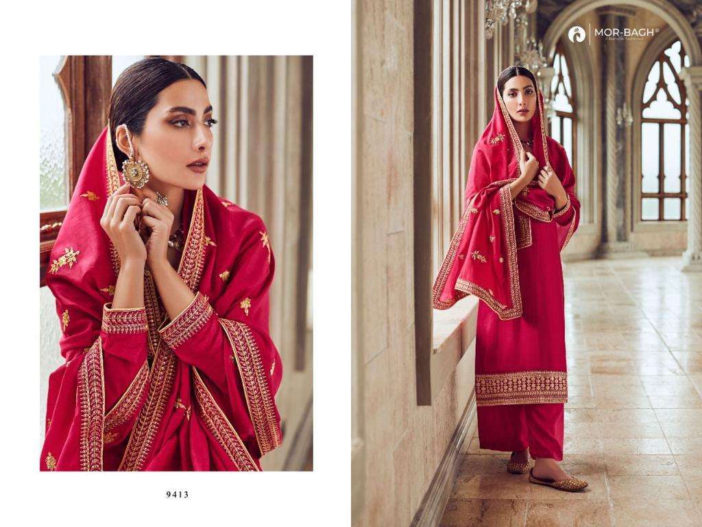 Gunjan By Aashirwad Creation 9412 To 9417 Series Beautiful Stylish Suits Fancy Colorful Casual Wear & Ethnic Wear & Ready To Wear Premium Silk Dresses At Wholesale Price