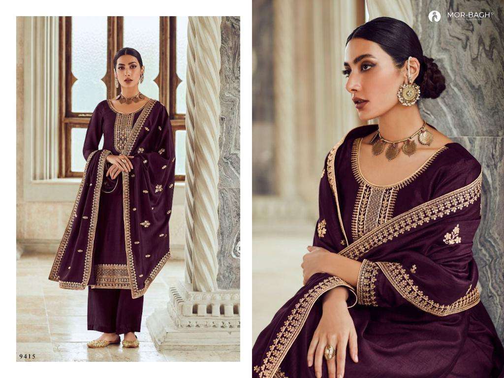 Gunjan By Aashirwad Creation 9412 To 9417 Series Beautiful Stylish Suits Fancy Colorful Casual Wear & Ethnic Wear & Ready To Wear Premium Silk Dresses At Wholesale Price