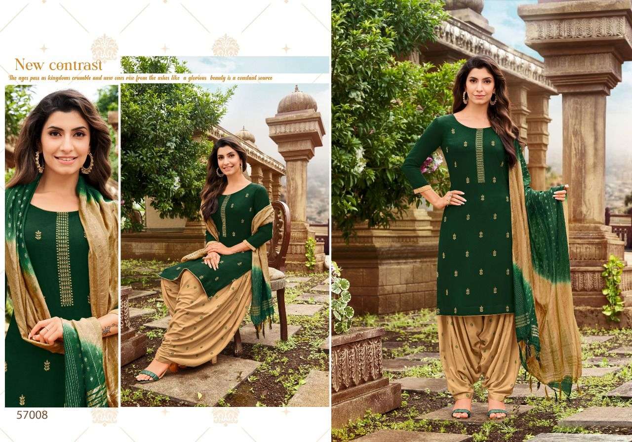 GHUNGROO PATIYALA VOL-2 BY ARTIO 57001 TO 57011 SERIES BEAUTIFUL STYLISH PATIYALA SUITS FANCY COLORFUL CASUAL WEAR & ETHNIC WEAR & READY TO WEAR RAYON WITH WORK DRESSES AT WHOLESALE PRICE