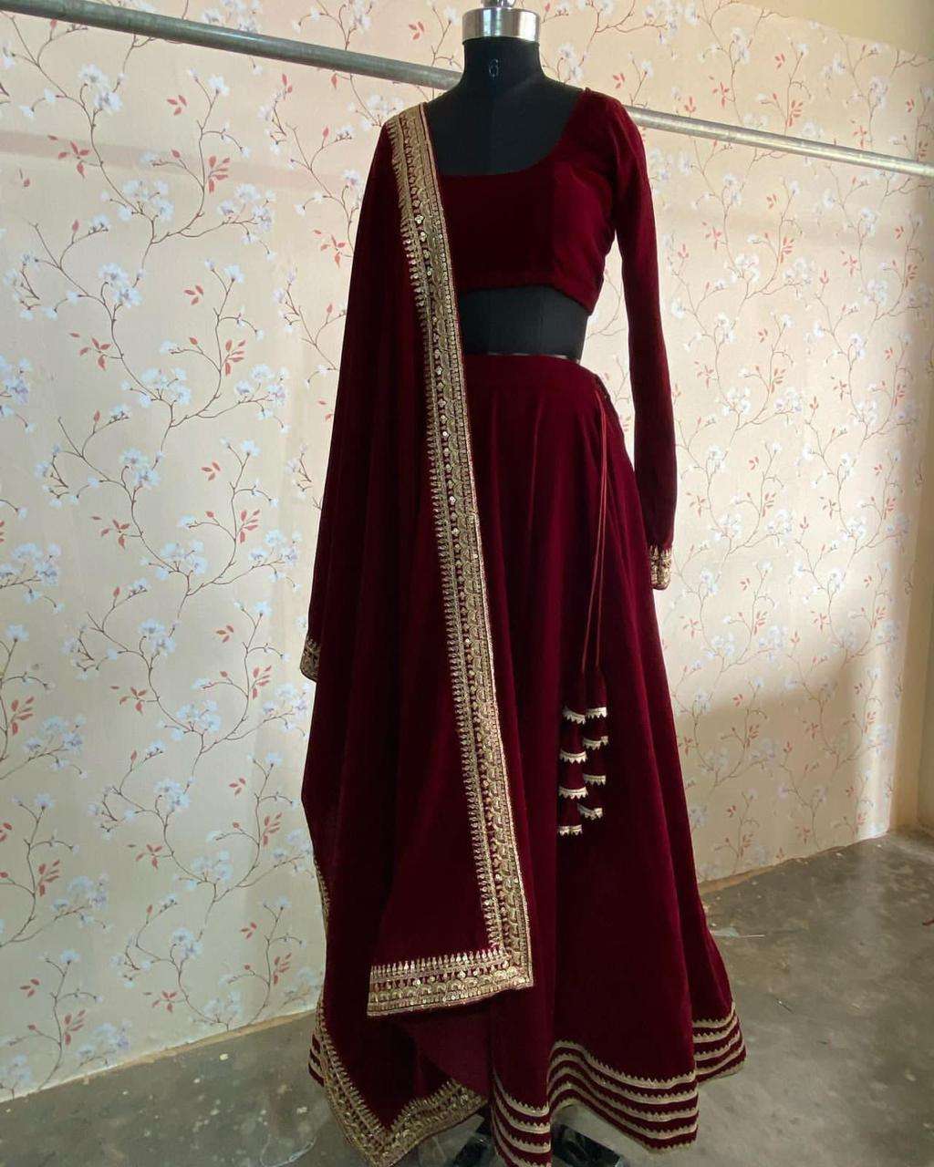 530 By Fashid Wholesale 01 To 03 Series Lg Designer Beautiful Designer Collection Occasional Wear & Party Wear Velvet Lehengas At Wholesale Price