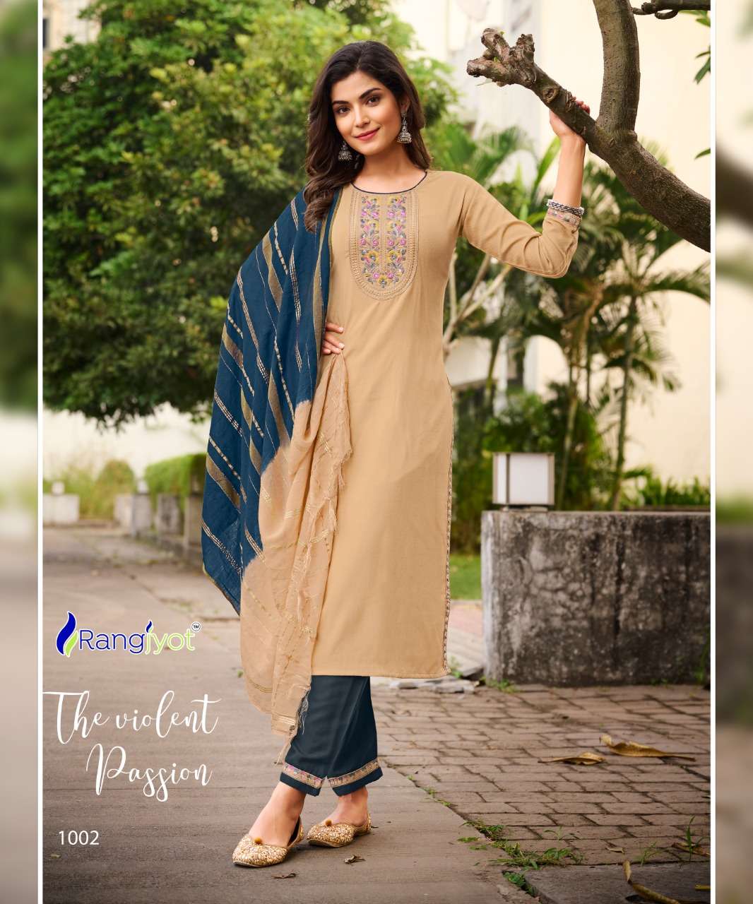 VEENA BY RANGJYOT FASHION 1001 TO 1008 SERIES SUITS BEAUTIFUL FANCY COLORFUL STYLISH PARTY WEAR & OCCASIONAL WEAR RAYON EMBROIDERED DRESSES AT WHOLESALE PRICE