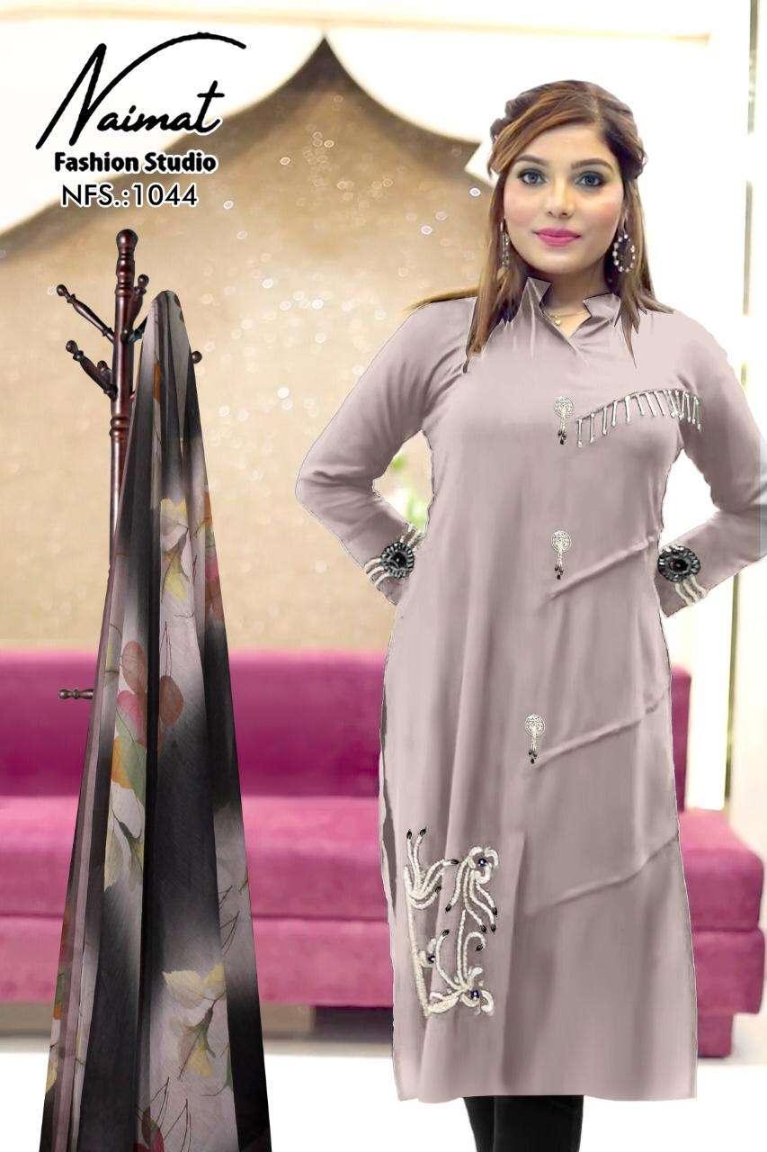 NAIMAT-1044 COLOURS BY NAIMAT FASHION HUB 1044-A TO 1044-B SERIES BEAUTIFUL PAKISTANI SUITS STYLISH COLORFUL FANCY CASUAL WEAR & ETHNIC WEAR PURE GEORGETTE EMBROIDERED DRESSES AT WHOLESALE PRICE