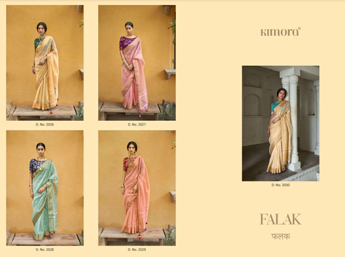 Falak By Kimora Fashion 2026 To 2030 Series Indian Traditional Wear Collection Beautiful Stylish Fancy Colorful Party Wear & Occasional Wear Soft Organza Sarees At Wholesale Price