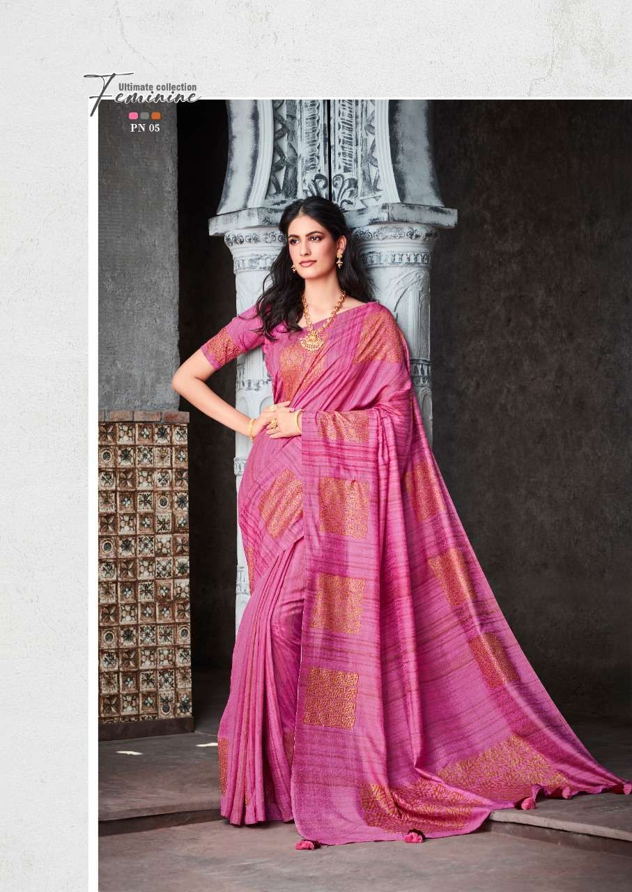 PANAMA BY SR 01 TO 10 SERIES INDIAN TRADITIONAL WEAR COLLECTION BEAUTIFUL STYLISH FANCY COLORFUL PARTY WEAR & OCCASIONAL WEAR SOFT LINEN SAREES AT WHOLESALE PRICE