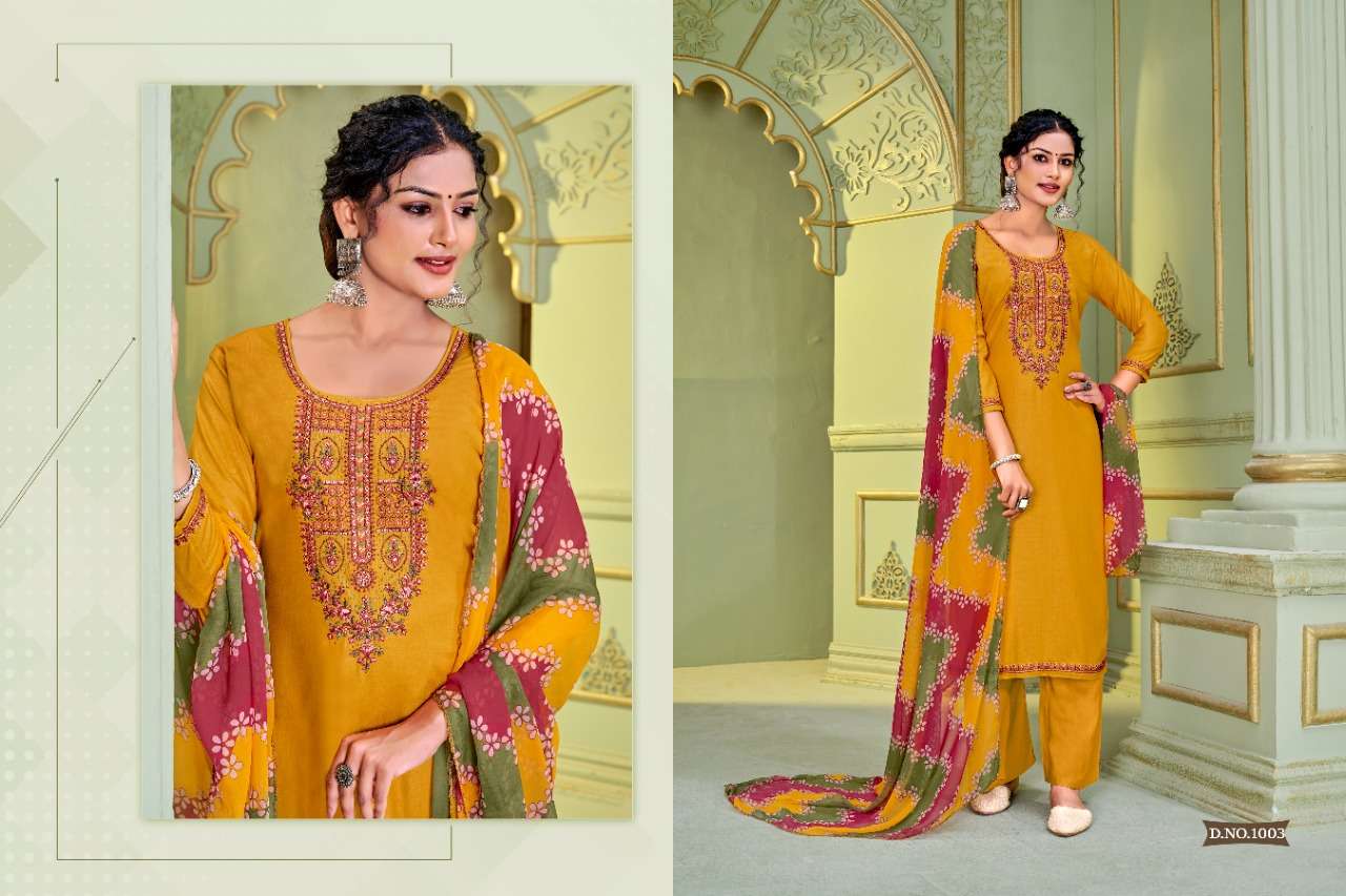 HEMITAGE BY KHWAAB 1001 TO 1008 SERIES BEAUTIFUL PAKISTANI SUITS COLORFUL STYLISH FANCY CASUAL WEAR & ETHNIC WEAR PURE VISCOSE WITH EMBROIDERY DRESSES AT WHOLESALE PRICE