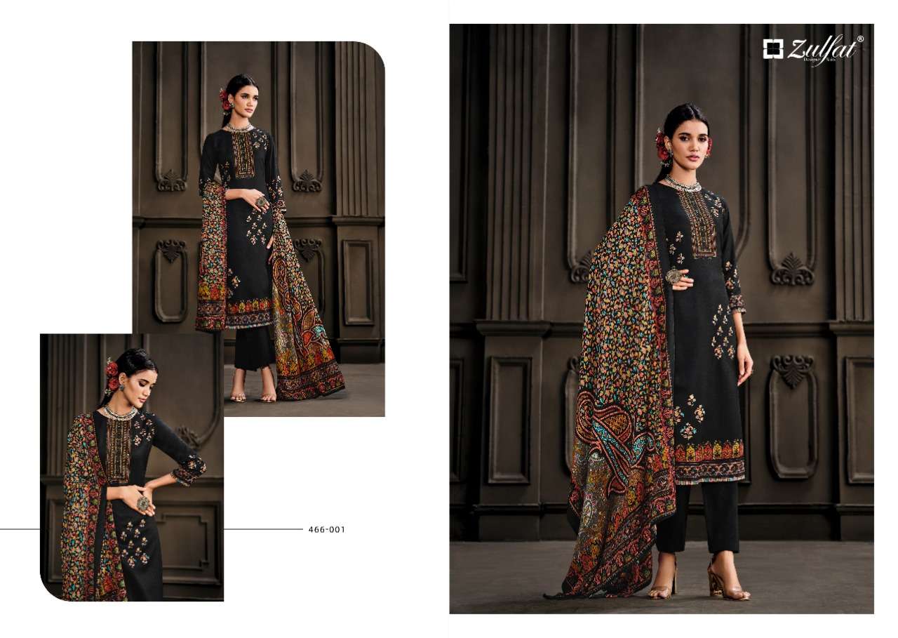 Kashmira Vol-2 By Zulfat 466-001 To 466-010 Series Beautiful Suits Colorful Stylish Fancy Casual Wear & Ethnic Wear Pure Pashmina Dresses At Wholesale Price