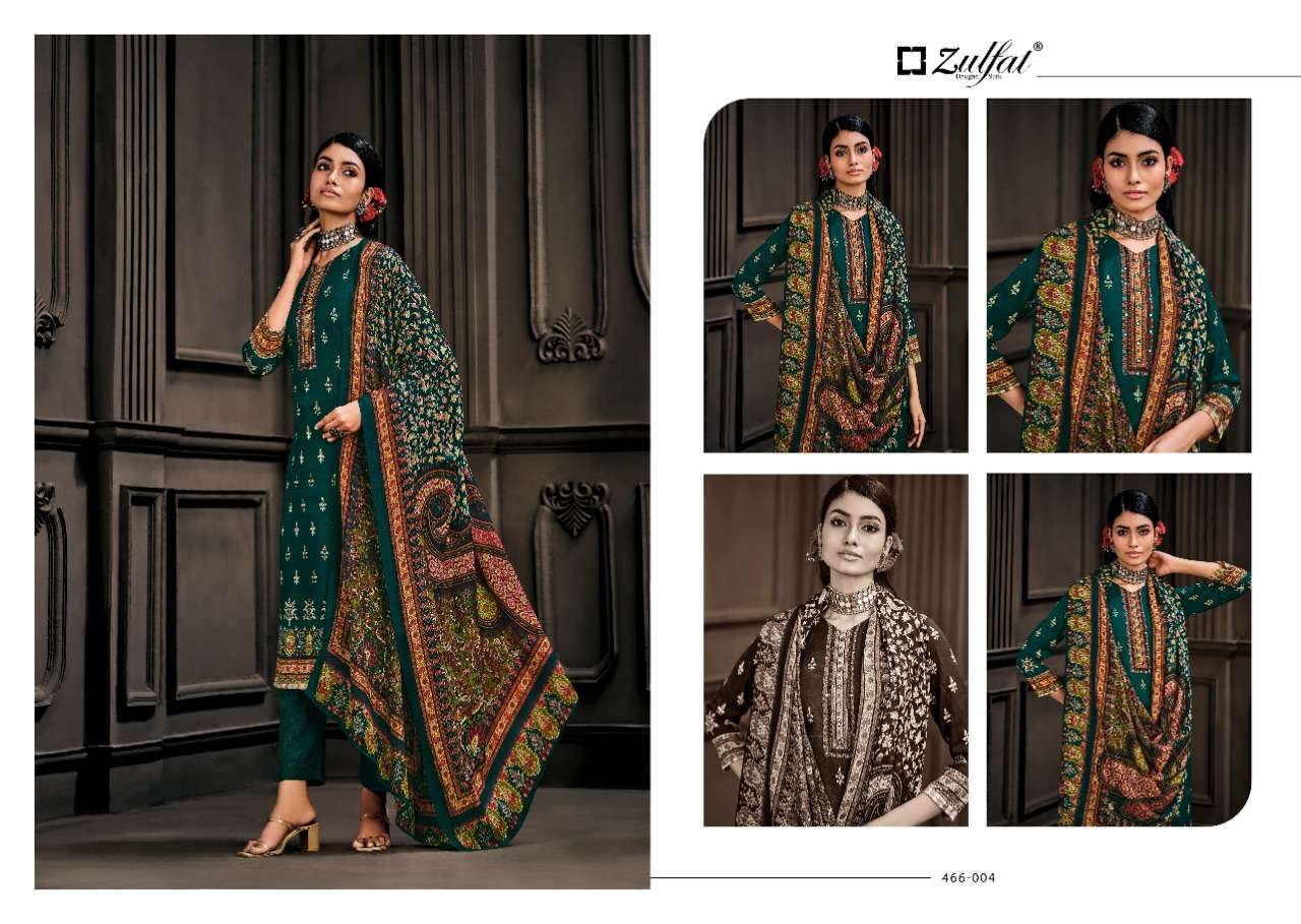 Kashmira Vol-2 By Zulfat 466-001 To 466-010 Series Beautiful Suits Colorful Stylish Fancy Casual Wear & Ethnic Wear Pure Pashmina Dresses At Wholesale Price