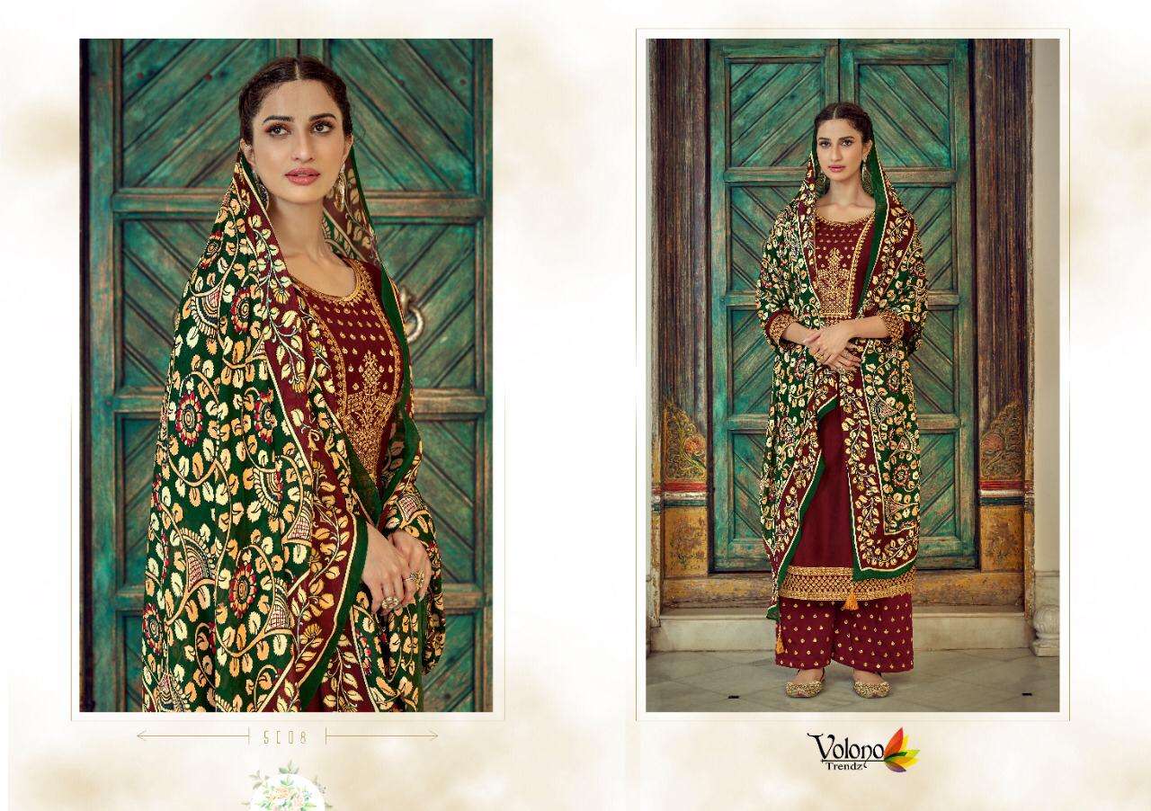 Ehrum By Volono Trendz 5001 To 5008 Series Beautiful Suits Colorful Stylish Fancy Casual Wear & Ethnic Wear Silk Print Dresses At Wholesale Price