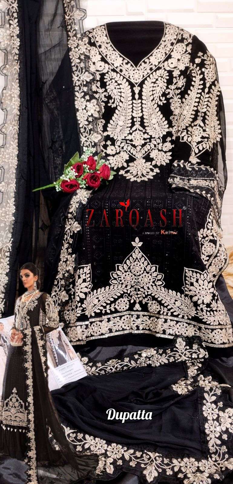 MAIYA.B. CHIFFONS BY ZARQASH 3005 TO 3007 SERIES DESIGNER PAKISTANI SUITS COLLECTION BEAUTIFUL STYLISH COLORFUL FANCY PARTY WEAR & OCCASIONAL WEAR FAUX GEORGETTE DRESSES AT WHOLESALE PRICE