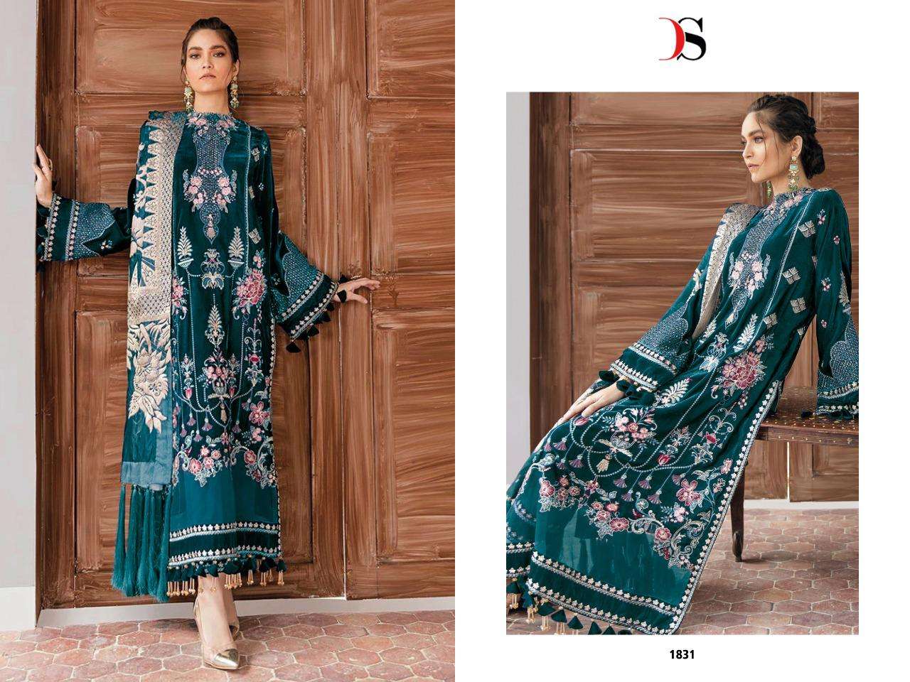 Anaya Vol-2 By Deepsy Suits 1831 To 1836 Series Pakistani Suits Beautiful Fancy Colorful Stylish Party Wear & Occasional Wear Velvet Embroidery Dresses At Wholesale Price