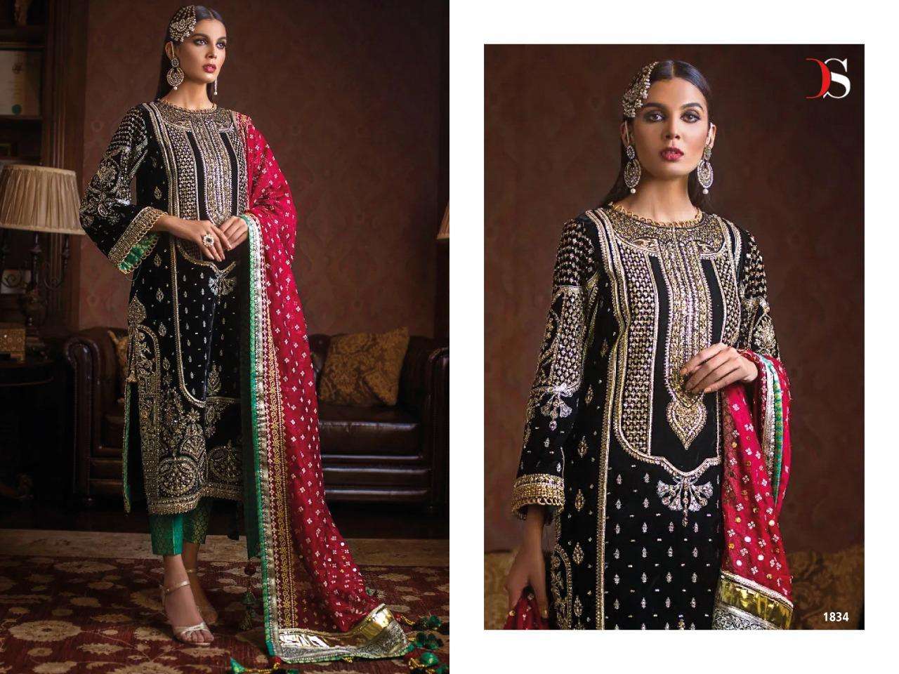 Anaya Vol-2 By Deepsy Suits 1831 To 1836 Series Pakistani Suits Beautiful Fancy Colorful Stylish Party Wear & Occasional Wear Velvet Embroidery Dresses At Wholesale Price