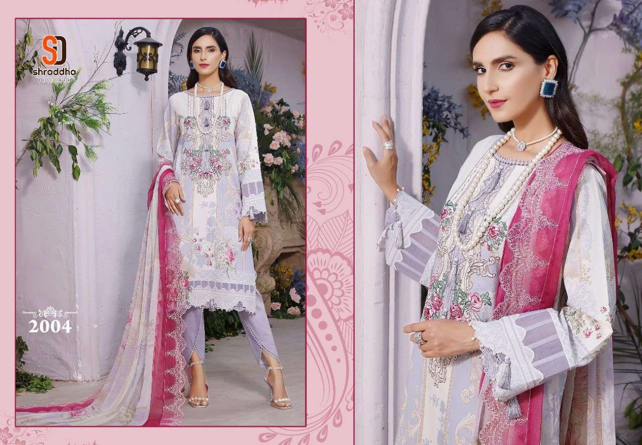 FIRDOUS REMIX BY SHRADDHA DESIGNER 2001 TO 2004 SERIES BEAUTIFUL PAKISTANI SUITS COLORFUL STYLISH FANCY CASUAL WEAR & ETHNIC WEAR LAWN COTTON DRESSES AT WHOLESALE PRICE