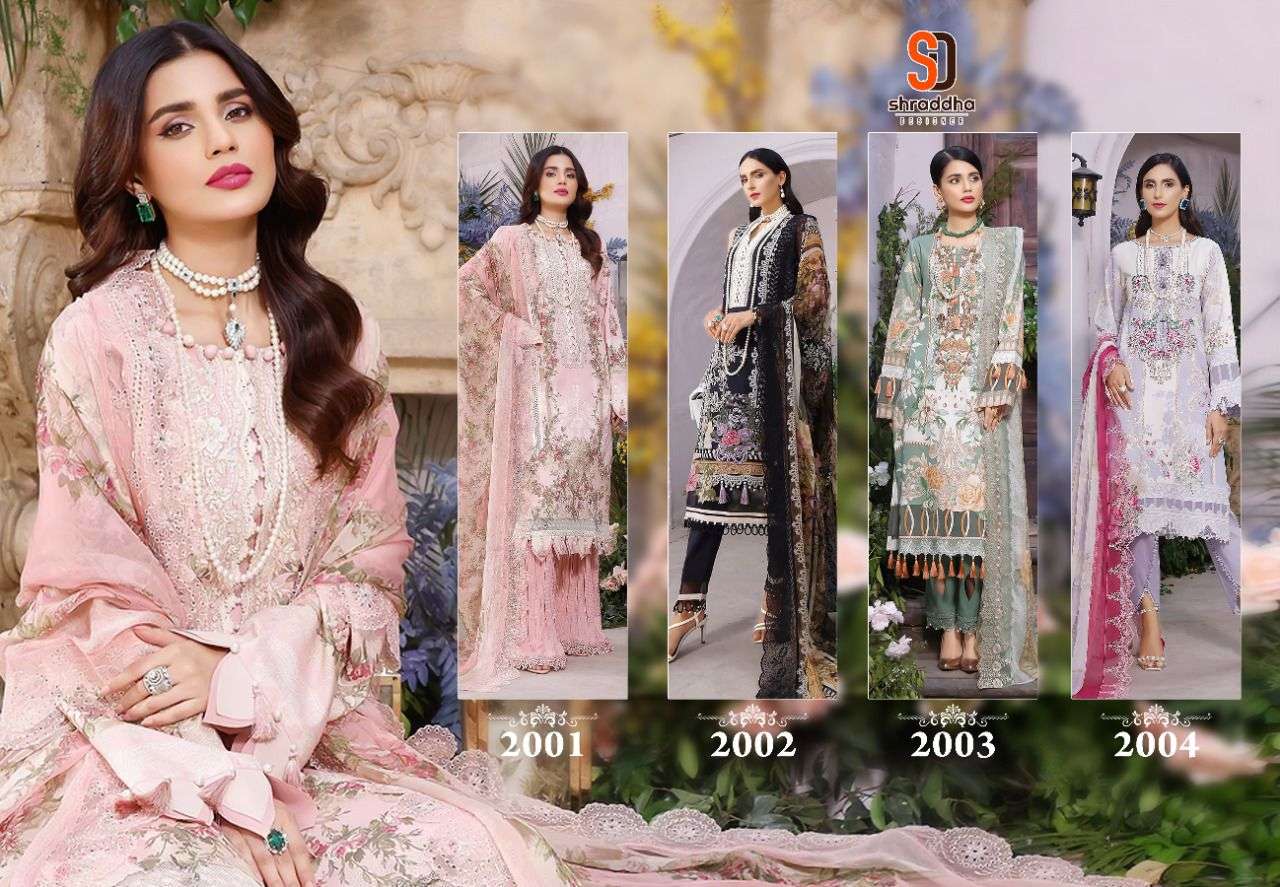 FIRDOUS REMIX BY SHRADDHA DESIGNER 2001 TO 2004 SERIES BEAUTIFUL PAKISTANI SUITS COLORFUL STYLISH FANCY CASUAL WEAR & ETHNIC WEAR LAWN COTTON DRESSES AT WHOLESALE PRICE