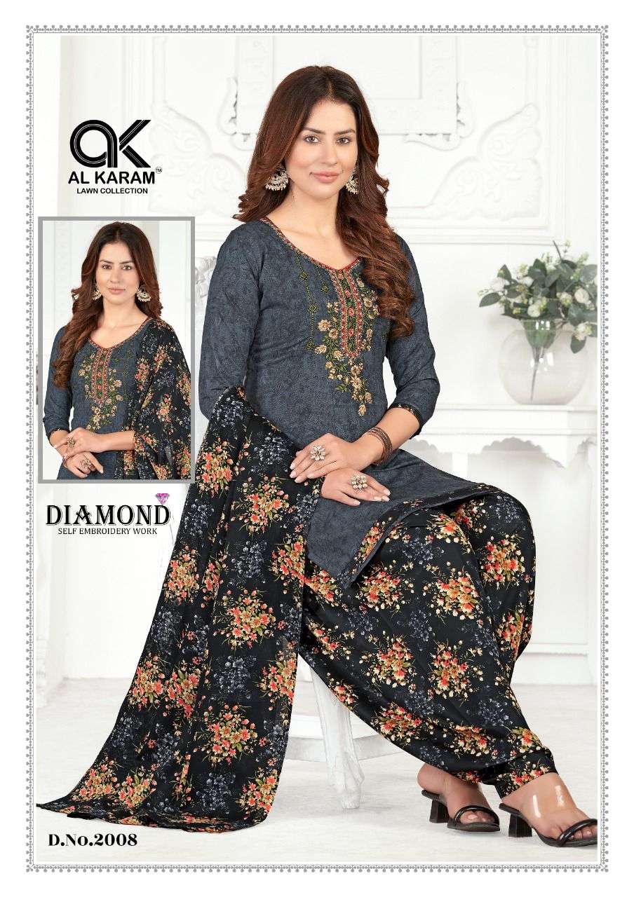 DIAMOND VOL2 BY AL KARAM LAWN COLLECTION 2001 TO 2010 SERIES BEAUTIFUL