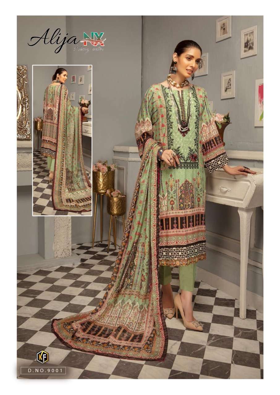 Alija Nx Vol-9 By Keval Fab 9001 To 9006 Series Beautiful Suits Colorful Stylish Fancy Casual Wear & Ethnic Wear Heavy Cotton Digital Print Dresses At Wholesale Price