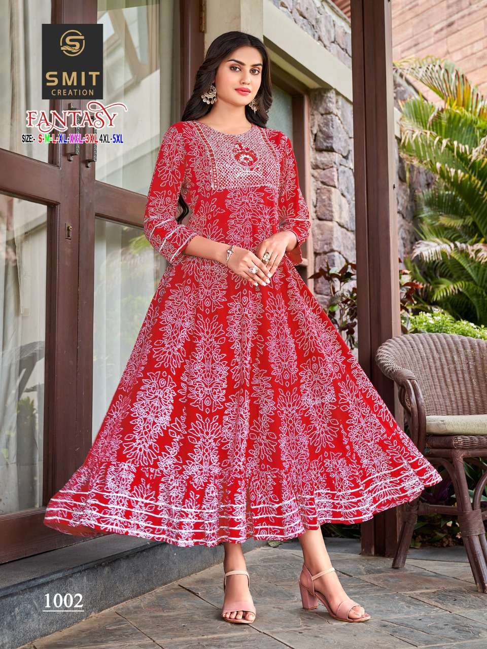 FANTASY BY SMIT CREATION 1001 TO 1008 SERIES BEAUTIFUL STYLISH FANCY COLORFUL CASUAL WEAR & ETHNIC WEAR RAYON PRINT GOWNS AT WHOLESALE PRICE