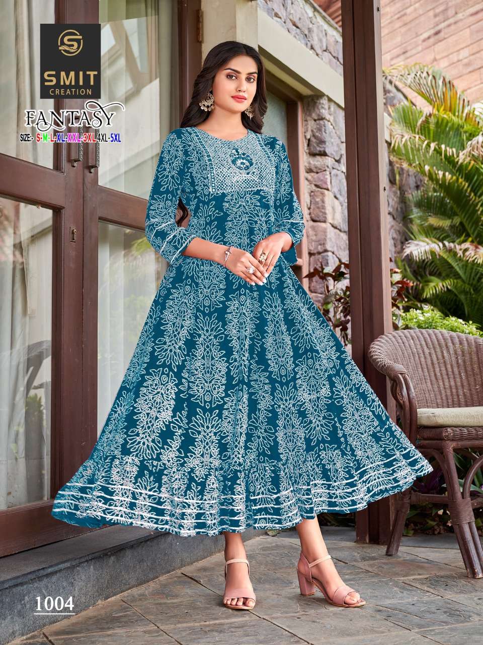 FANTASY BY SMIT CREATION 1001 TO 1008 SERIES BEAUTIFUL STYLISH FANCY COLORFUL CASUAL WEAR & ETHNIC WEAR RAYON PRINT GOWNS AT WHOLESALE PRICE