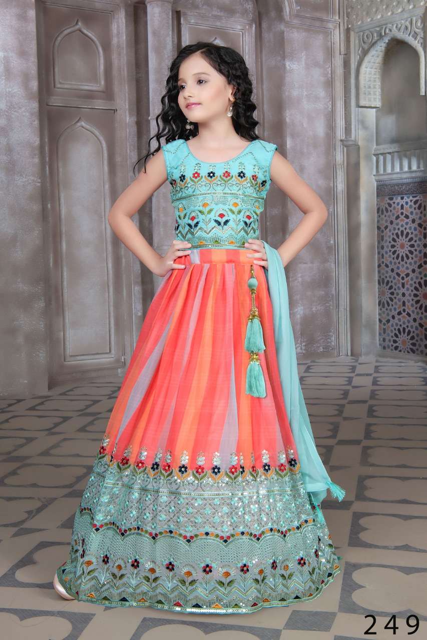 Aaradhna Vol-35 By Fashid Wholesale 248 To 252 Series Beautiful Colorful Fancy Wedding Collection Occasional Wear & Party Wear Georgette Lehengas At Wholesale Price