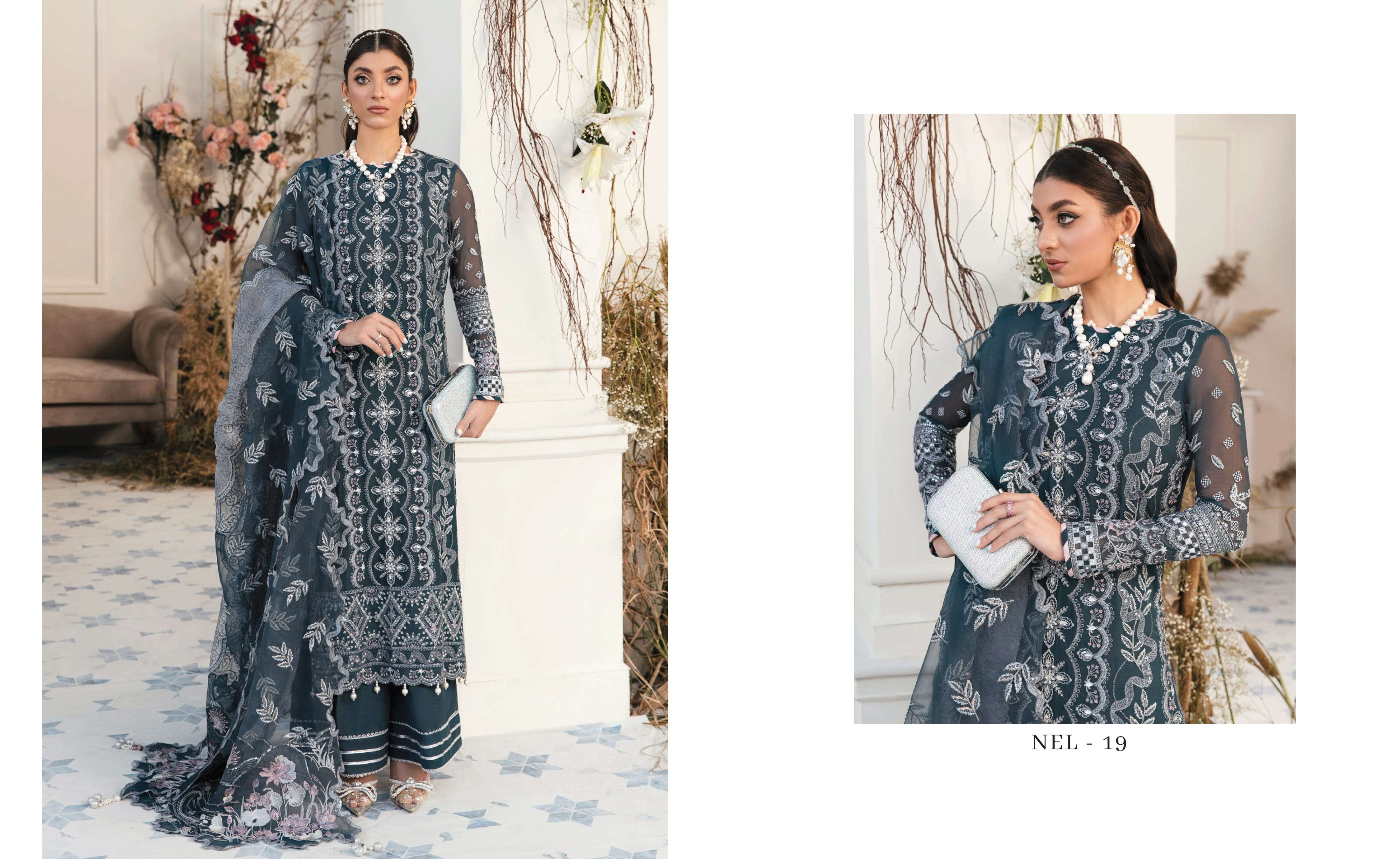 ORIGINAL PAKISTANI NUREH BY FASHID WHOLESALE 14 TO 19 SERIES BEAUTIFUL PAKISTANI SUITS COLORFUL STYLISH FANCY CASUAL WEAR & ETHNIC WEAR FANCY DRESSES AT WHOLESALE PRICE