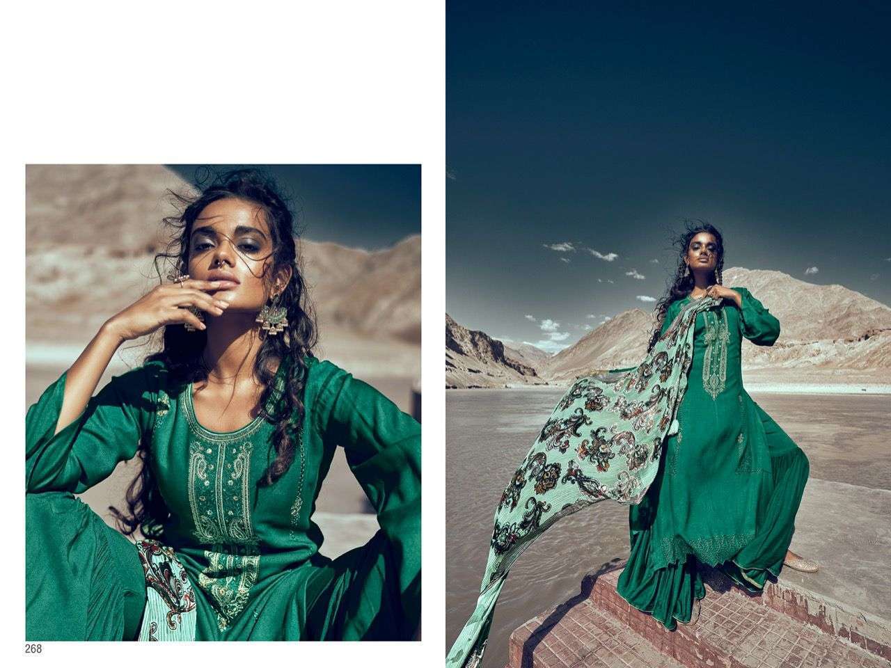 RAFTAR BY AIQA 264 TO 271 SERIES BEAUTIFUL STYLISH SUITS FANCY COLORFUL CASUAL WEAR & ETHNIC WEAR & READY TO WEAR PURE PASHMINA WITH WORK DRESSES AT WHOLESALE PRICE