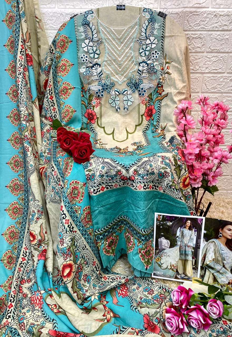 Vintage Vol-9 By Shraddha Designer 9001 To 9004 Series Designer Pakistani Suits Beautiful Fancy Stylish Colorful Party Wear & Occasional Wear Lawn Cotton Printed Embroidery Dresses At Wholesale Price