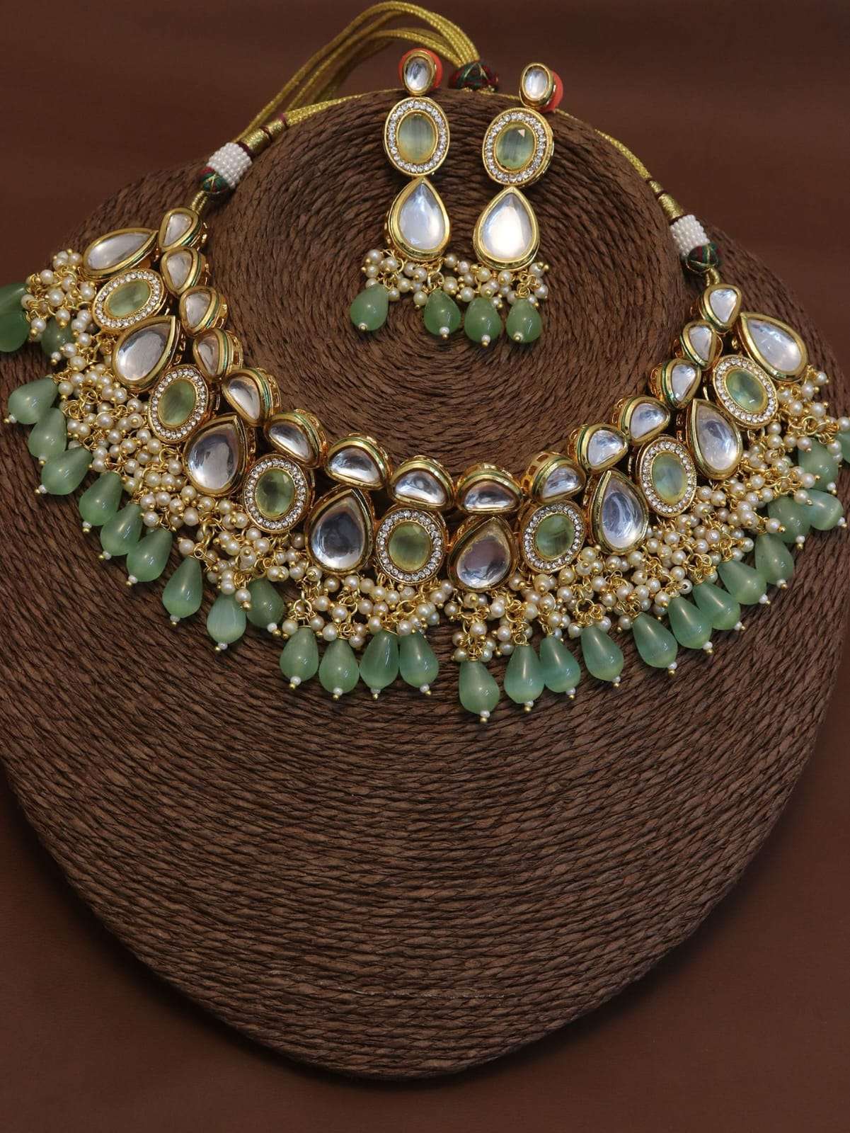 S-703 BY FASHID WHOLESALE 01 TO 05 SERIES TRADITIONAL ARTIFICIAL JEWELLERY FOR INDIAN ATTIRE AT EXCLUSIVE RANGE.