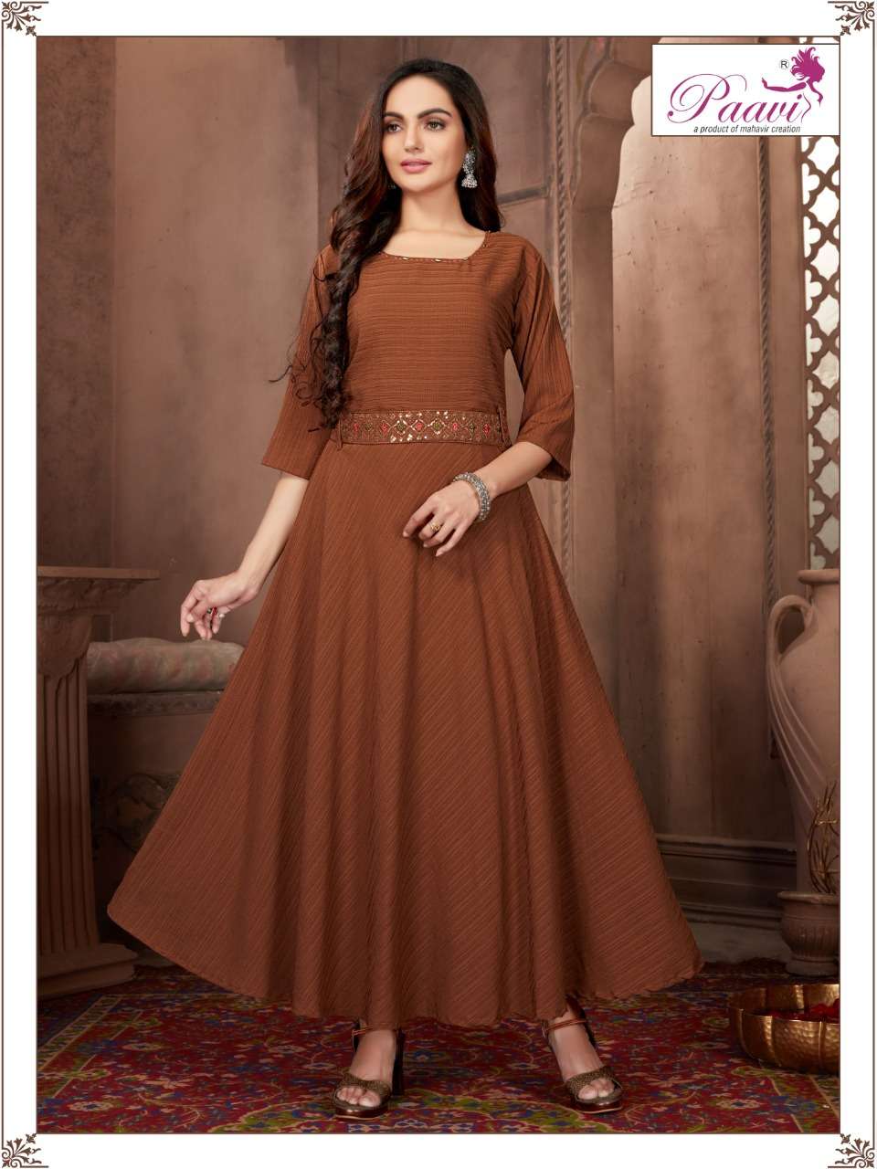 LEYSA VOL-4 BY PAAVI 01 TO 08 SERIES BEAUTIFUL STYLISH FANCY COLORFUL CASUAL WEAR & ETHNIC WEAR GEORGETTE GOWNS AT WHOLESALE PRICE