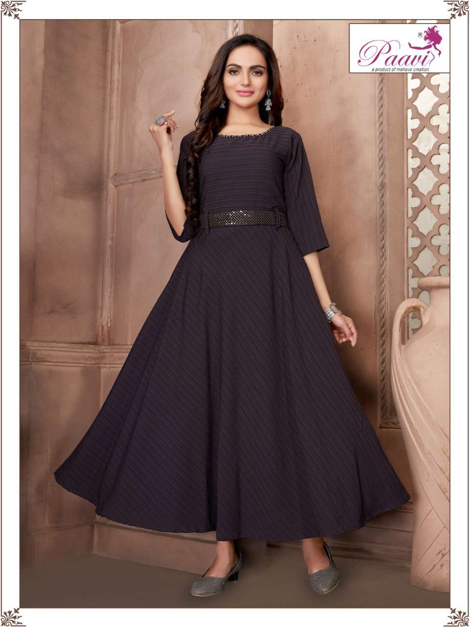 LEYSA VOL-4 BY PAAVI 01 TO 08 SERIES BEAUTIFUL STYLISH FANCY COLORFUL CASUAL WEAR & ETHNIC WEAR GEORGETTE GOWNS AT WHOLESALE PRICE