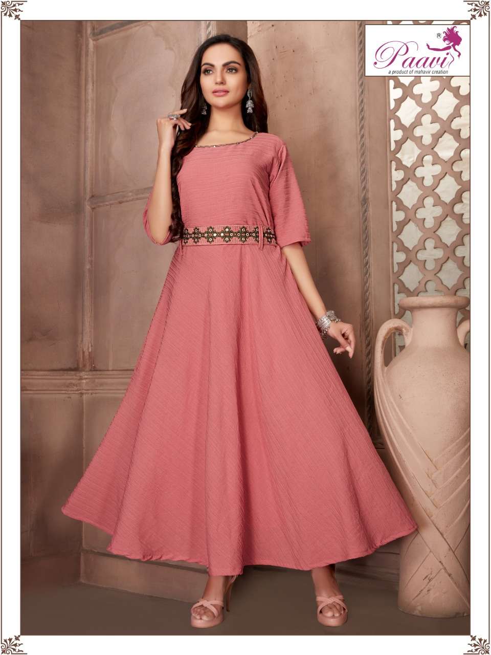 LEYSA VOL-4 BY PAAVI 01 TO 08 SERIES BEAUTIFUL STYLISH FANCY COLORFUL CASUAL WEAR & ETHNIC WEAR GEORGETTE GOWNS AT WHOLESALE PRICE