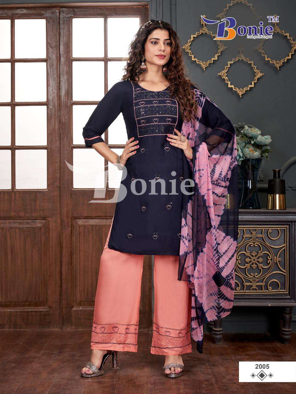 STUTI VOL-2 BY BONIE 2001 TO 2008 SERIES BEAUTIFUL FESTIVE SUITS COLORFUL STYLISH FANCY CASUAL WEAR & ETHNIC WEAR RAYON EMBROIDERED DRESSES AT WHOLESALE PRICE