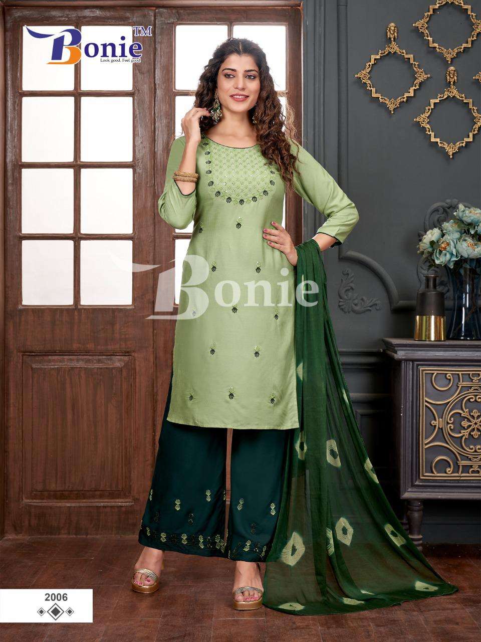 STUTI VOL-2 BY BONIE 2001 TO 2008 SERIES BEAUTIFUL FESTIVE SUITS COLORFUL STYLISH FANCY CASUAL WEAR & ETHNIC WEAR RAYON EMBROIDERED DRESSES AT WHOLESALE PRICE