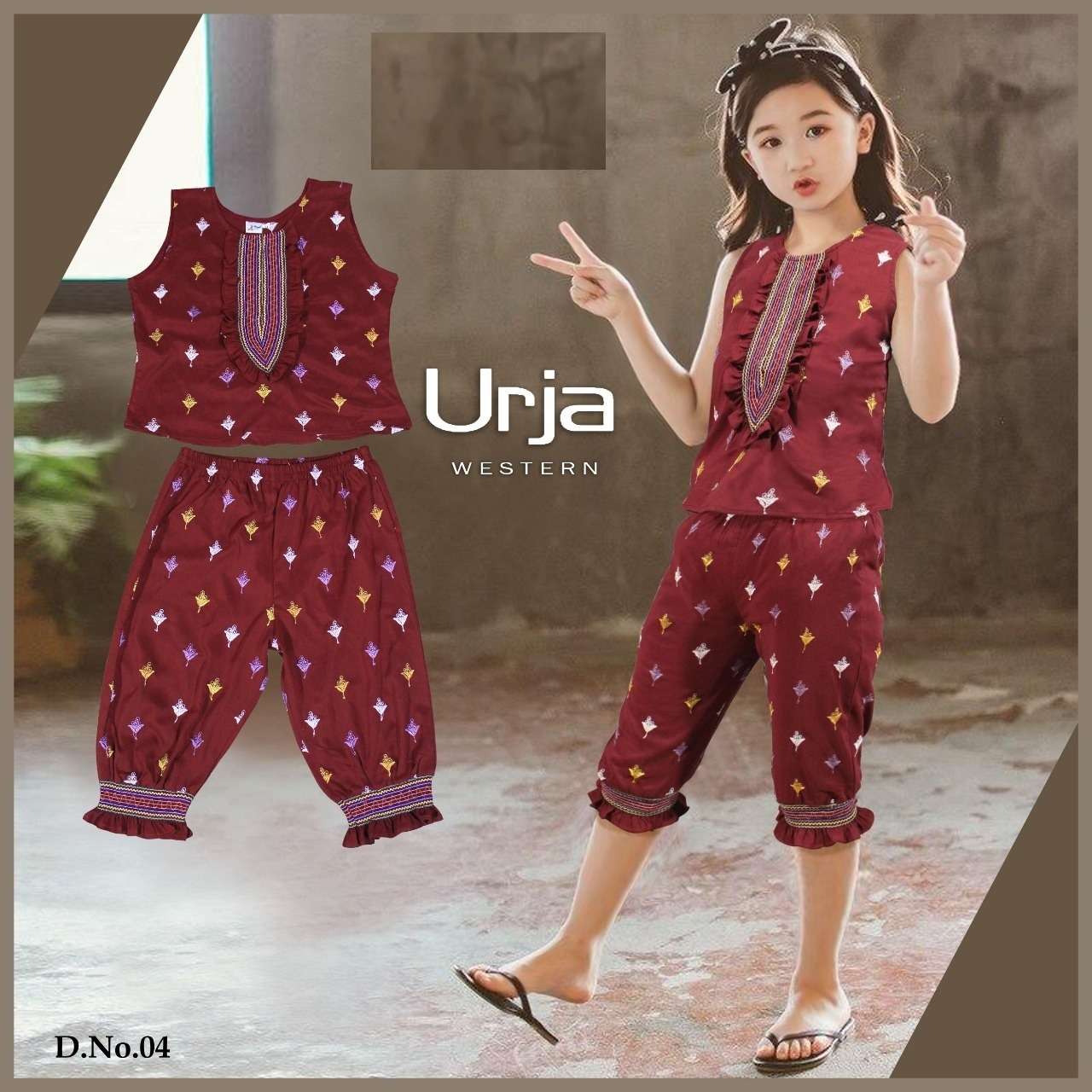 URJA WESTERN BY KAAMIRI 01 TO 05 SERIES BEAUTIFUL COLORFUL STYLISH FANCY CASUAL WEAR & READY TO WEAR LYCRA TOPS WITH BOTTOM AT WHOLESALE PRICE