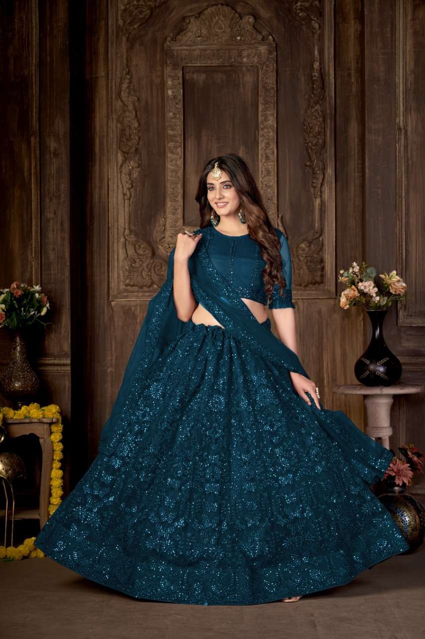 Rang By Zeeya 01 To 02 Series Wear Designer Collection Beautiful Stylish Colorful Fancy Party Wear & Occasional Wear Net Lehengas At Wholesale Price