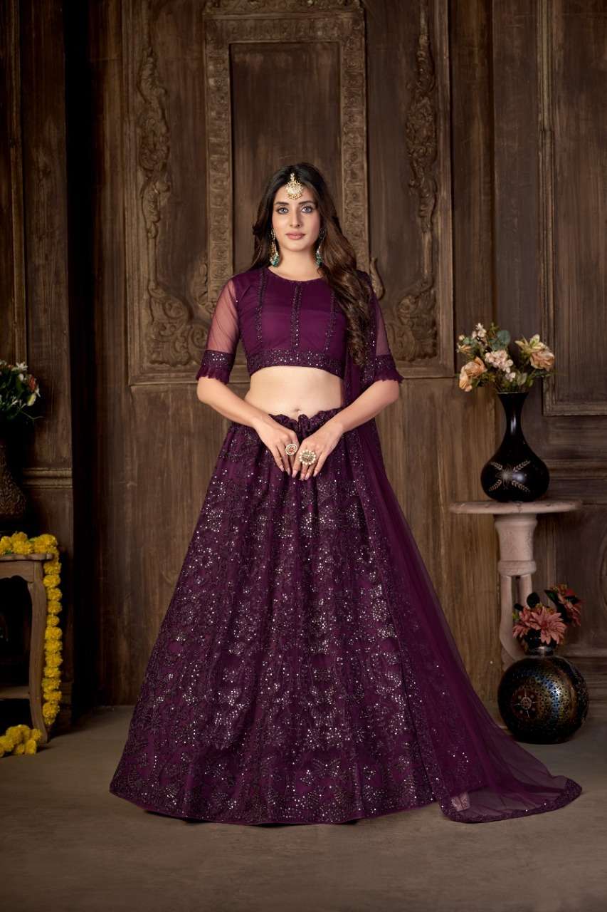 Rang By Zeeya 01 To 02 Series Wear Designer Collection Beautiful Stylish Colorful Fancy Party Wear & Occasional Wear Net Lehengas At Wholesale Price