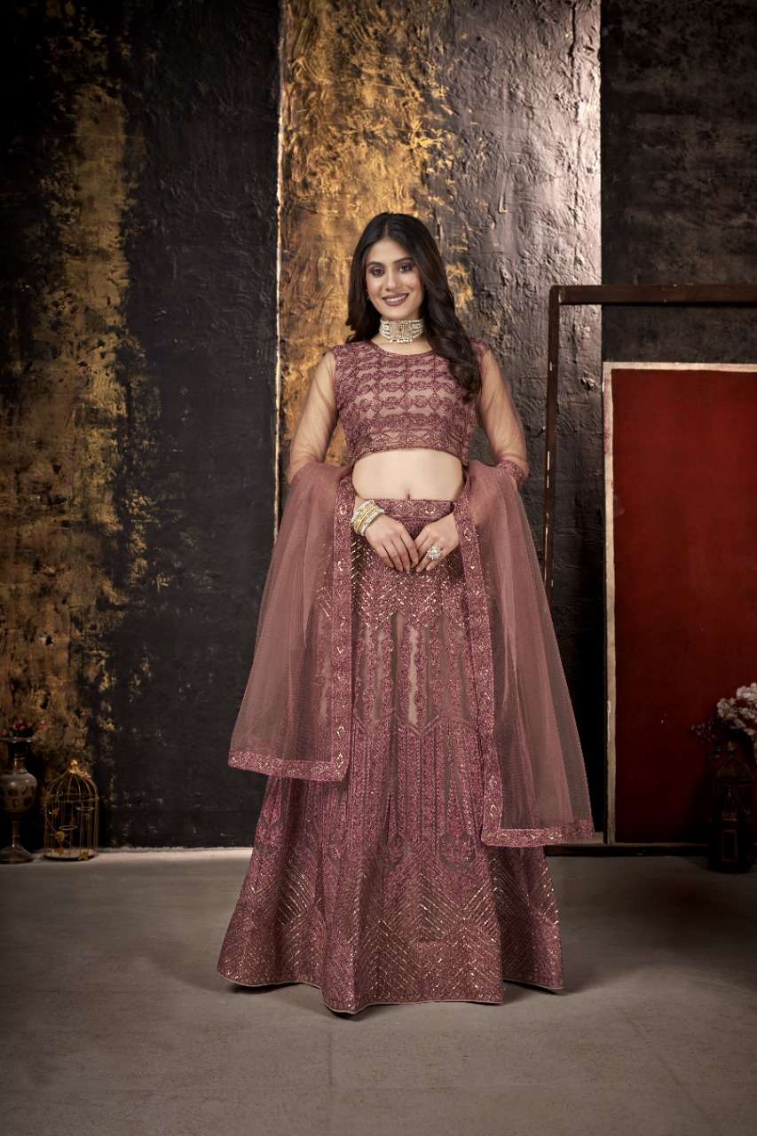 RANGREZZ BY ZEEYA 01 TO 04 SERIES WEAR DESIGNER COLLECTION BEAUTIFUL STYLISH COLORFUL FANCY PARTY WEAR & OCCASIONAL WEAR NET LEHENGAS AT WHOLESALE PRICE