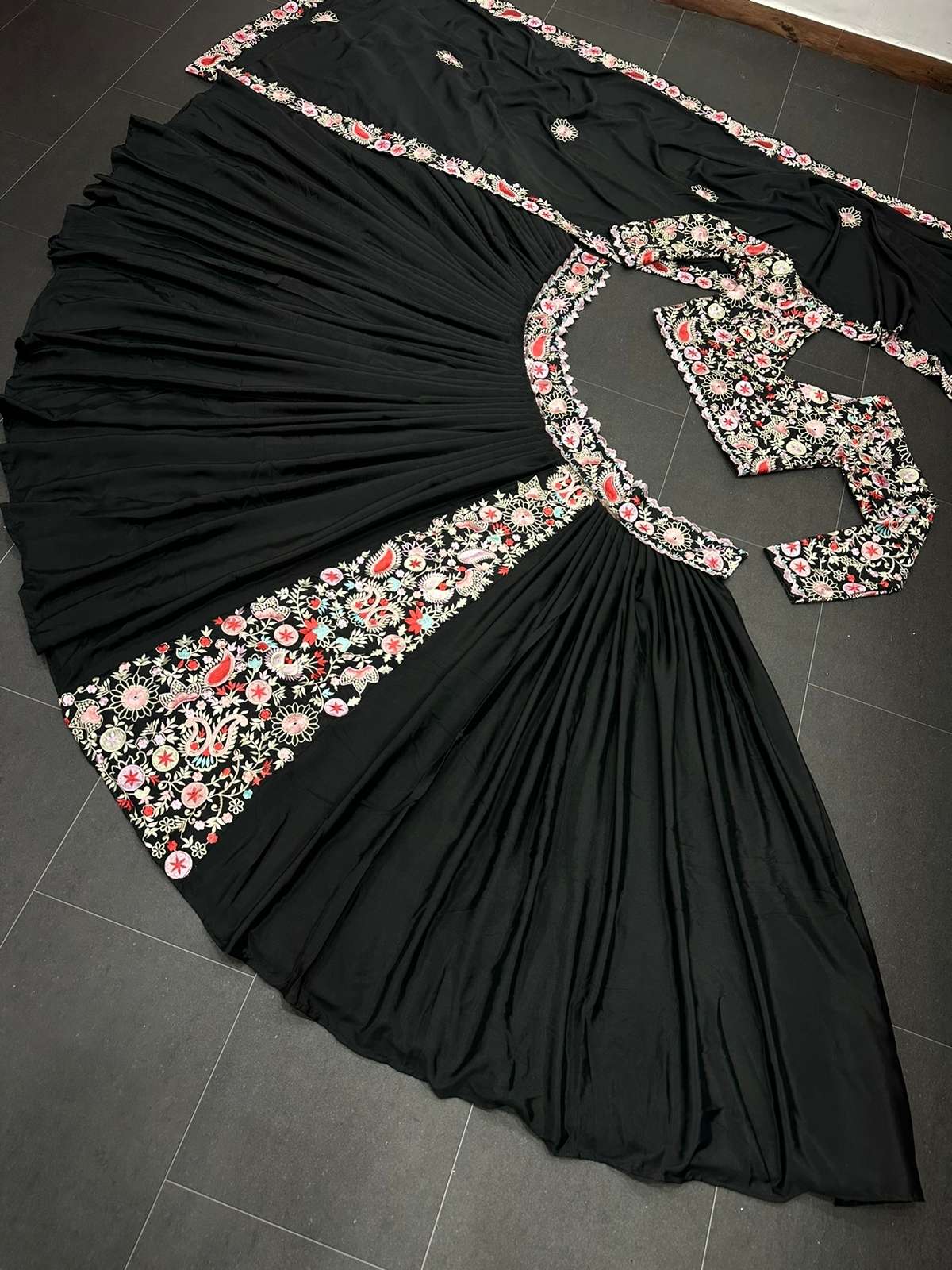 6389 BY FASHID WHOLESALE DESIGNER BEAUTIFUL FESTIVE COLLECTION OCCASIONAL WEAR & PARTY WEAR FAUX GEORGETTE EMBROIDERED LEHENGAS AT WHOLESALE PRICE