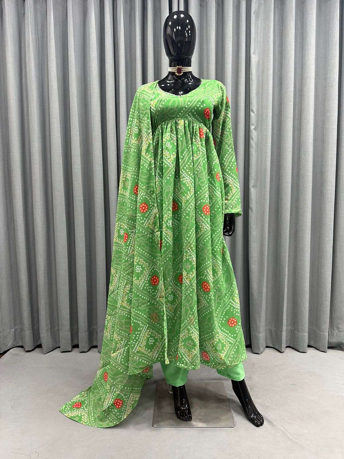 5499 By Fashid Wholesale 01 To 05 Series Beautiful Stylish Anarkali Suits Fancy Colorful Casual Wear & Ethnic Wear & Ready To Wear Faux Georgette Dresses At Wholesale Price